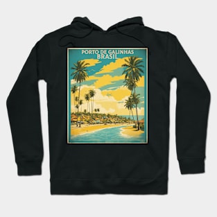 Porto de Galinhas Pernambuco Brazil Vintage Tourism Travel Poster Art Hoodie